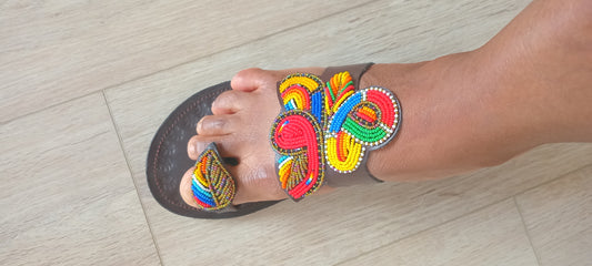 100% leather sandal